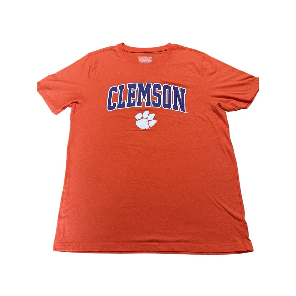 Unbranded Clemson Tigers T-Shirt Mens XL Orange Short Sleeve NCAA Graphic Tee